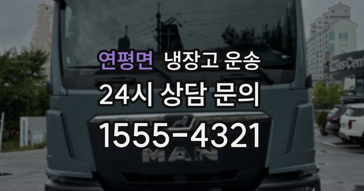 연평면 냉장고 운송