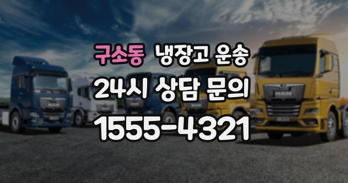 구소동 냉장고 운송