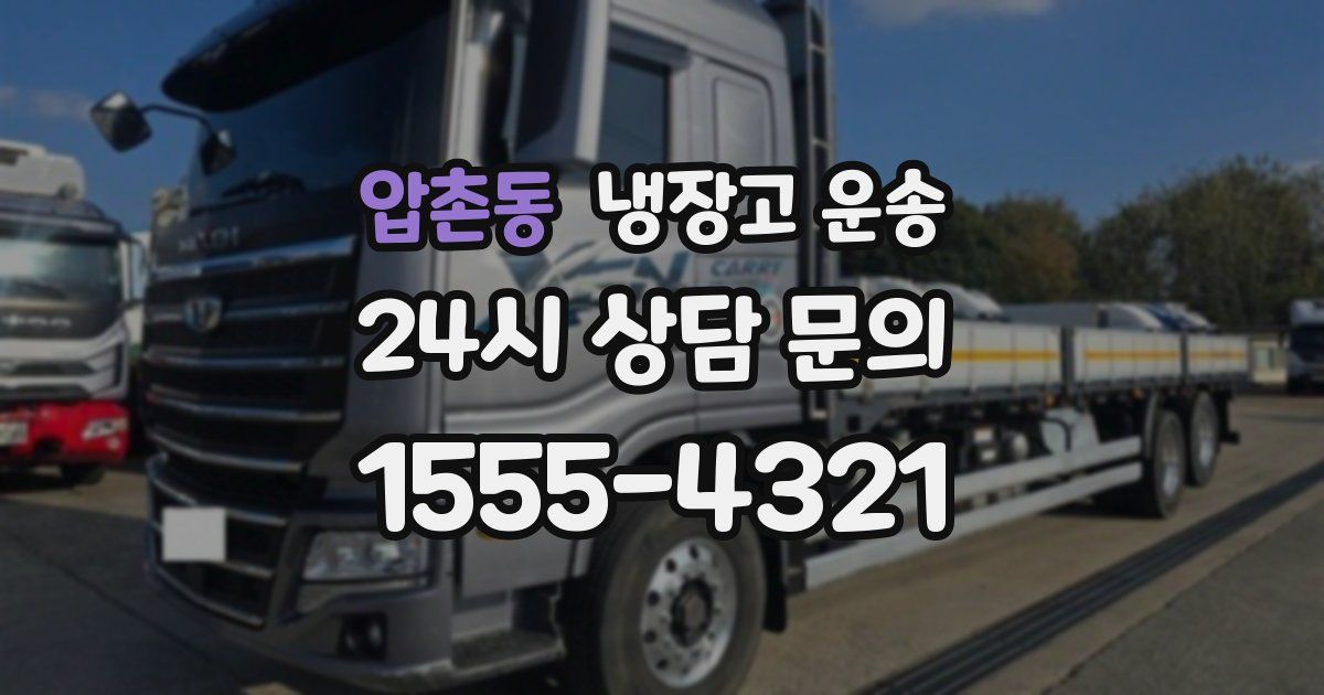 압촌동 냉장고 운송