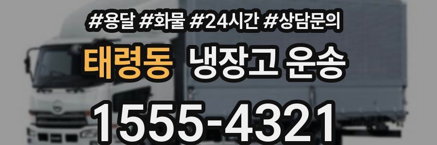 태령동 냉장고 운송
