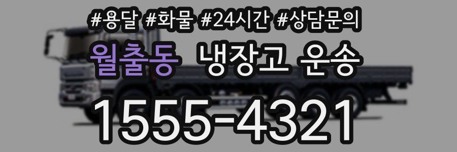 월출동 냉장고 운송