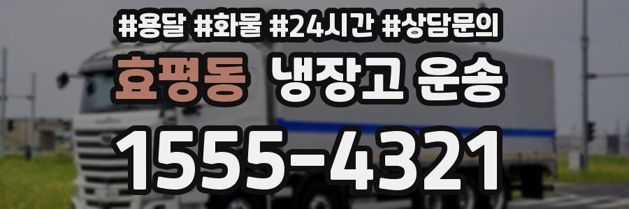 효평동 냉장고 운송