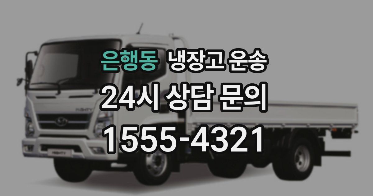 은행동 냉장고 운송