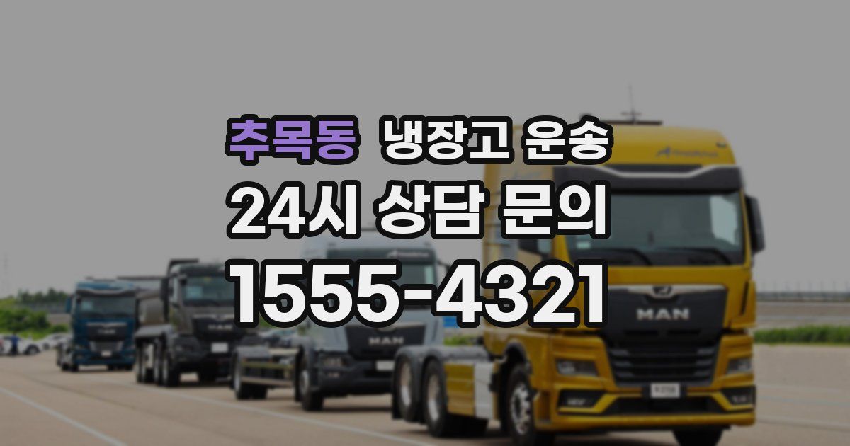 추목동 냉장고 운송