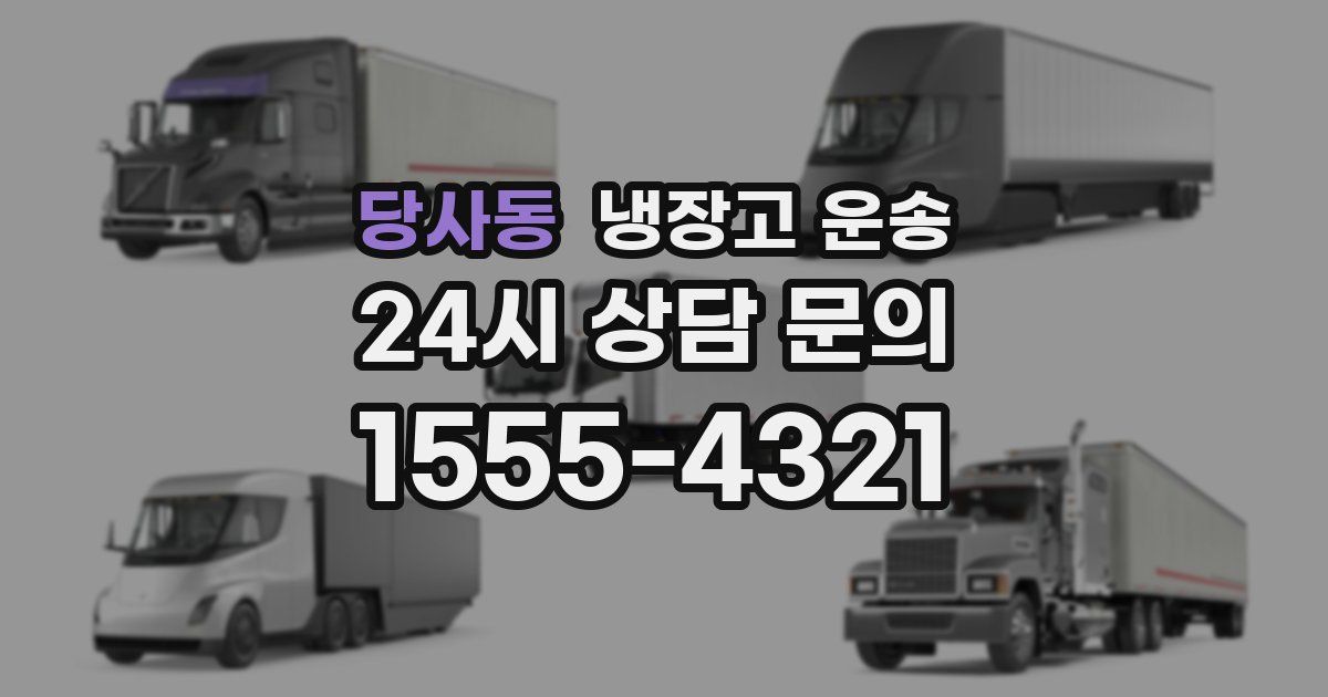 당사동 냉장고 운송