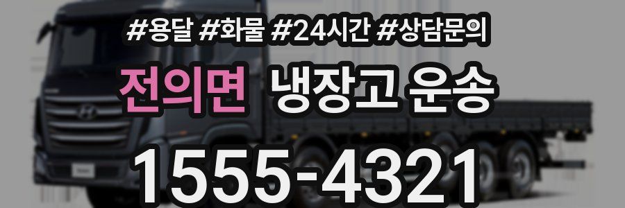 전의면 냉장고 운송