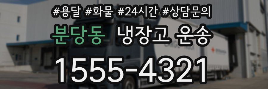 분당동 냉장고 운송