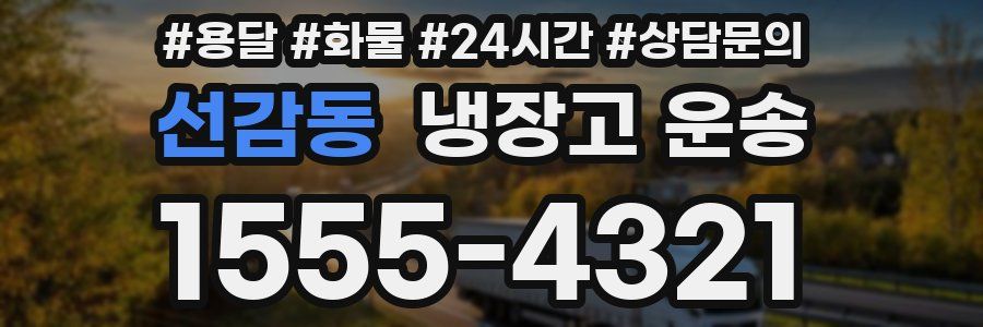 선감동 냉장고 운송