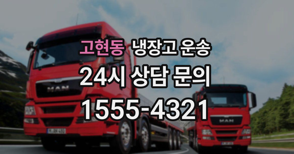 고현동 냉장고 운송
