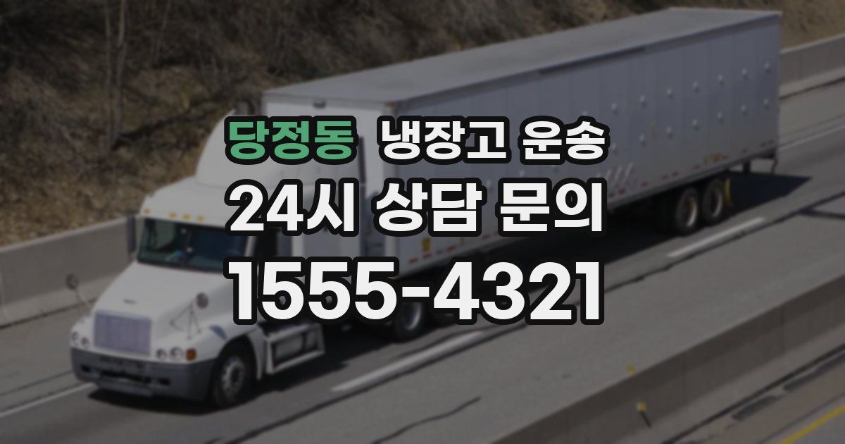당정동 냉장고 운송