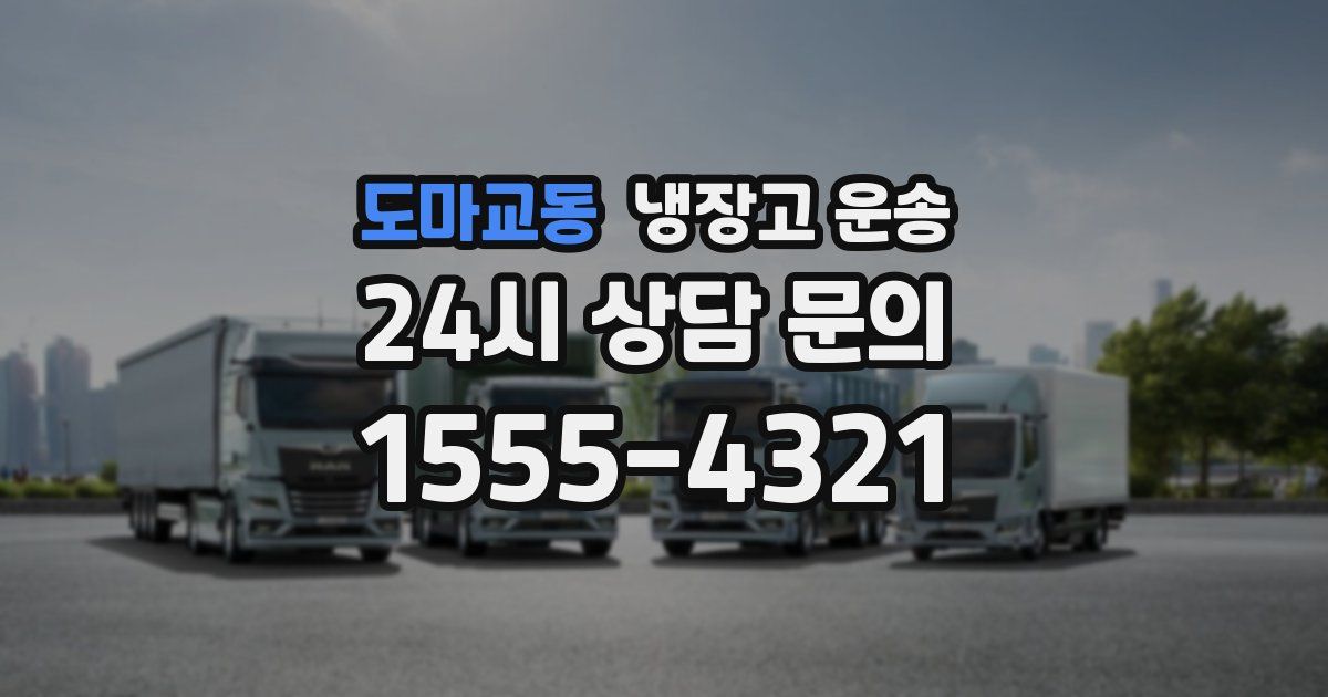 도마교동 냉장고 운송