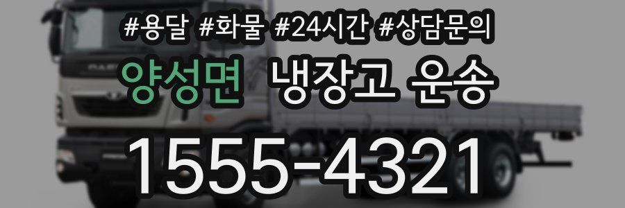 양성면 냉장고 운송