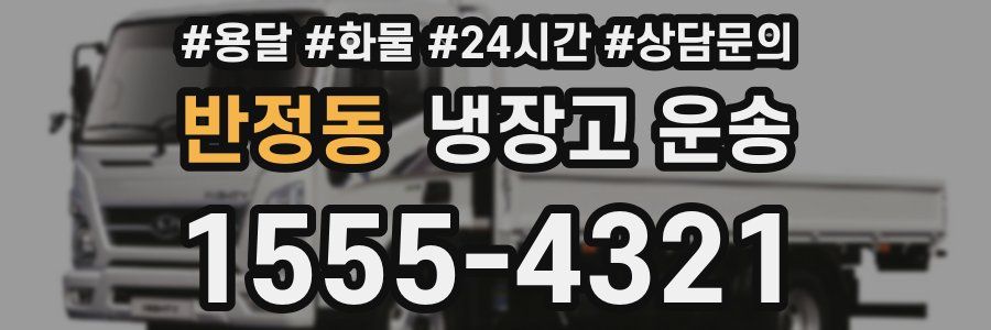 반정동 냉장고 운송