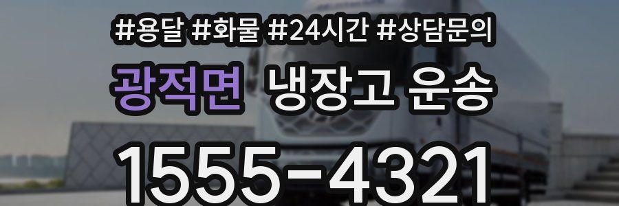 광적면 냉장고 운송