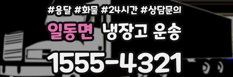 일동면 냉장고 운송