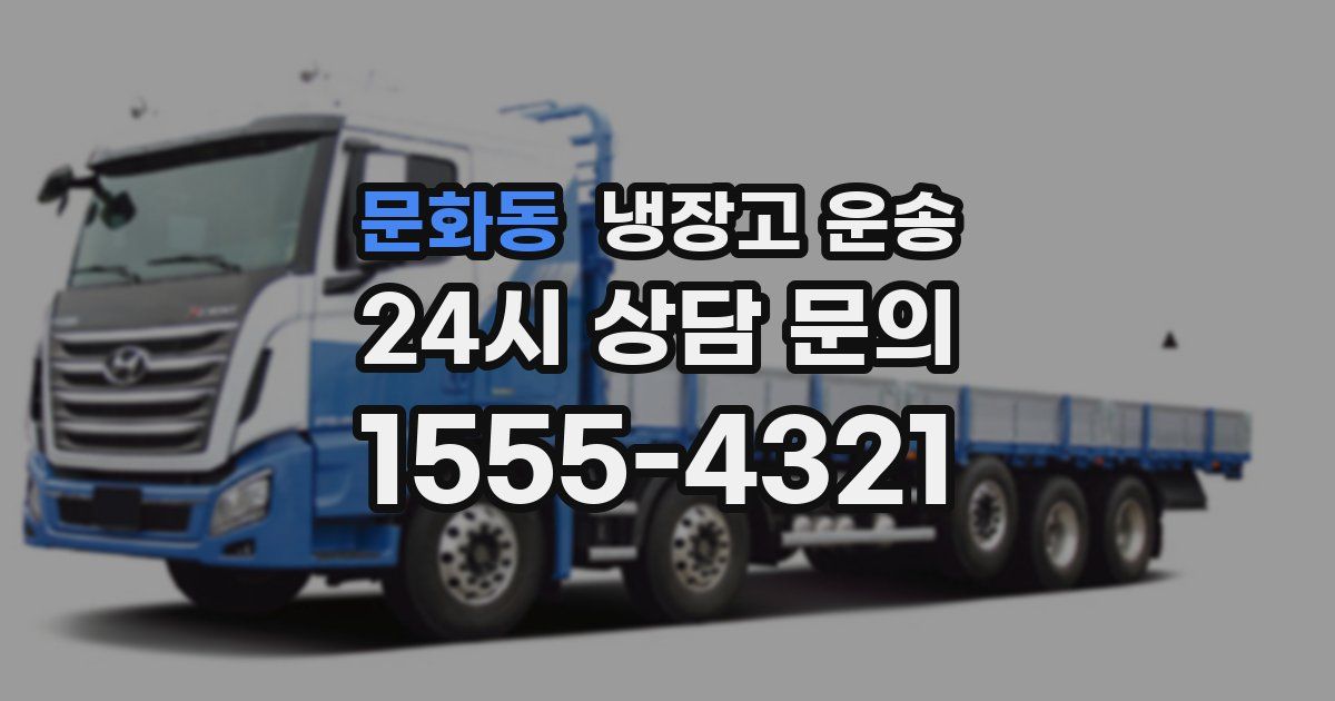 문화동 냉장고 운송
