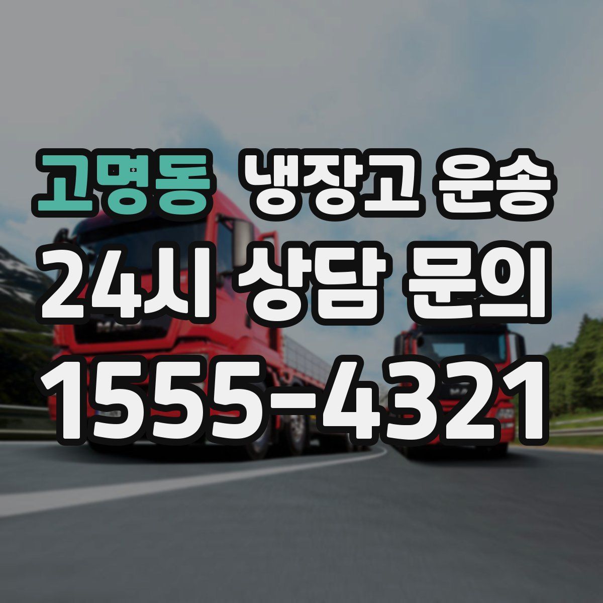 고명동 냉장고 운송