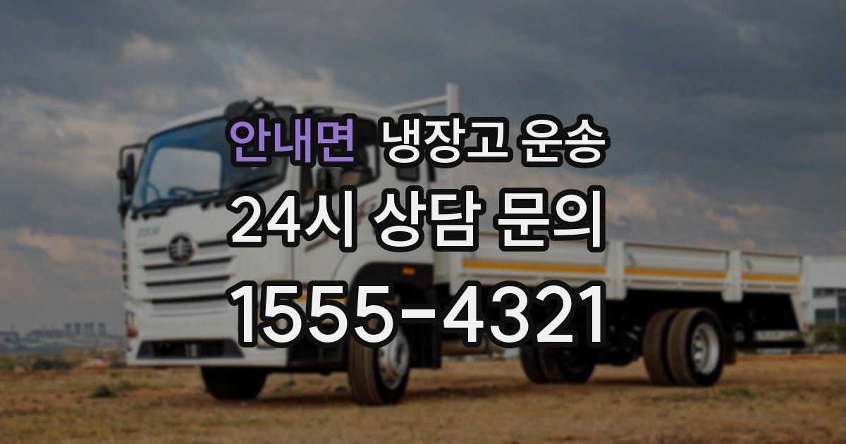 안내면 냉장고 운송