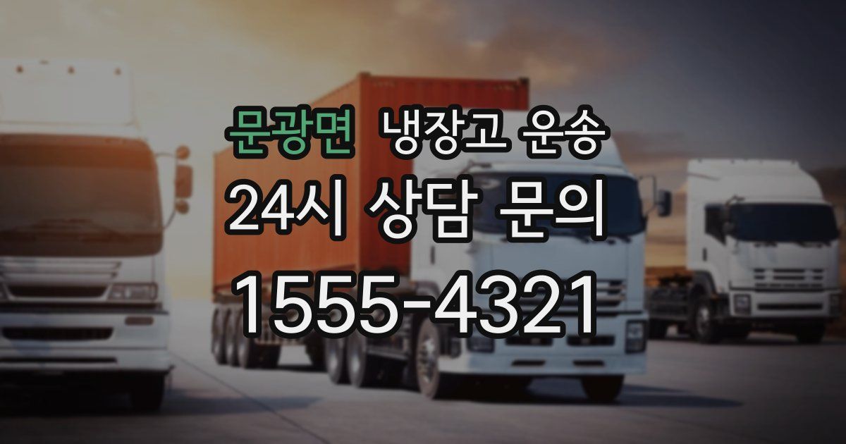 문광면 냉장고 운송