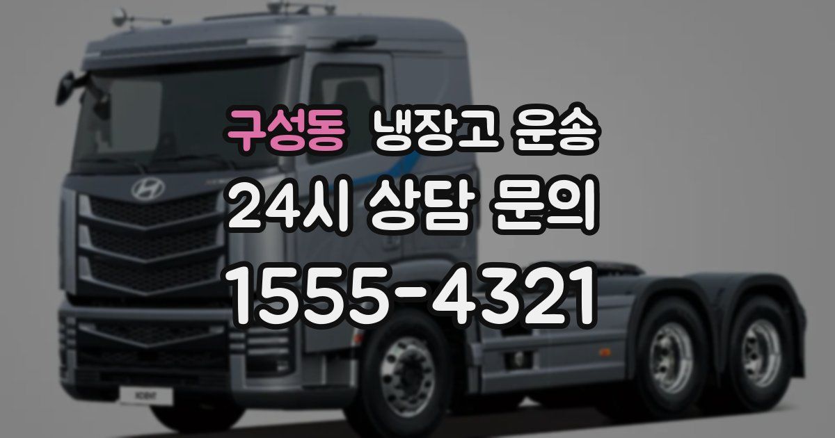 구성동 냉장고 운송