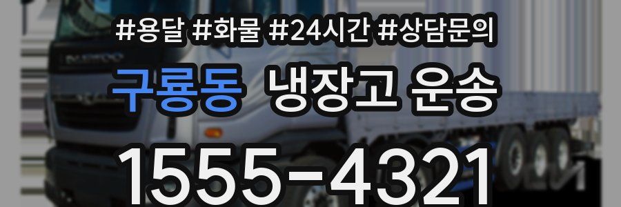 구룡동 냉장고 운송