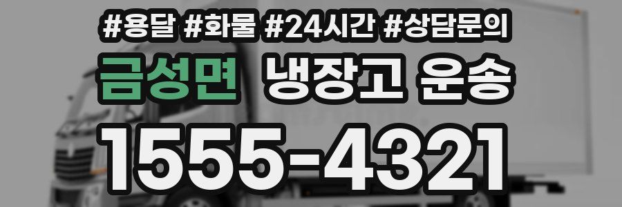금성면 냉장고 운송