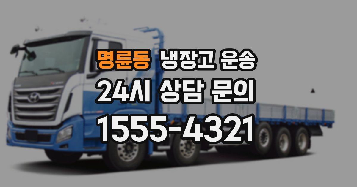 명륜동 냉장고 운송