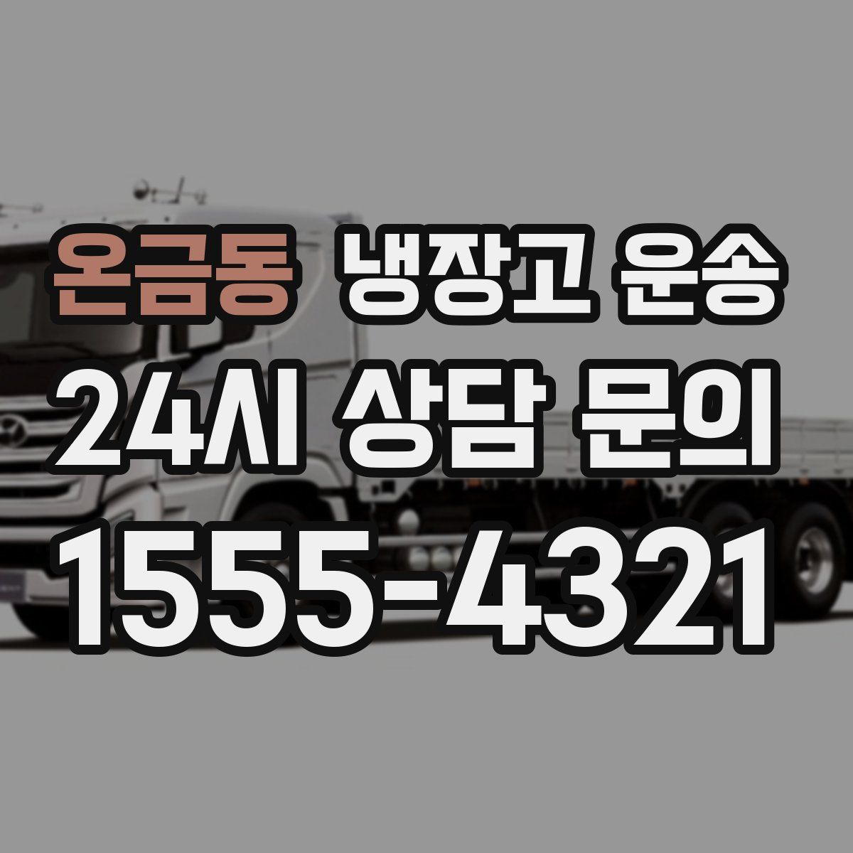 온금동 냉장고 운송