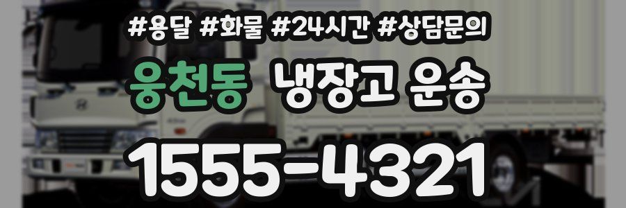 웅천동 냉장고 운송