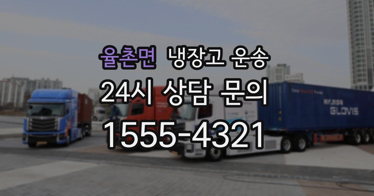 율촌면 냉장고 운송