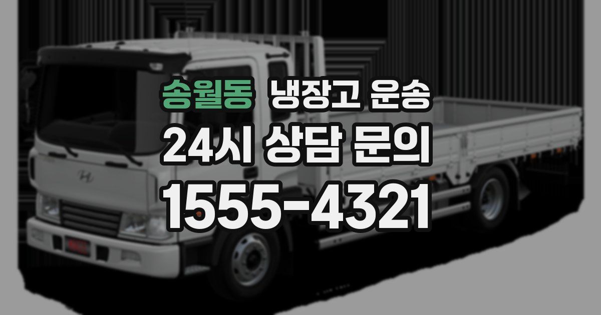 송월동 냉장고 운송