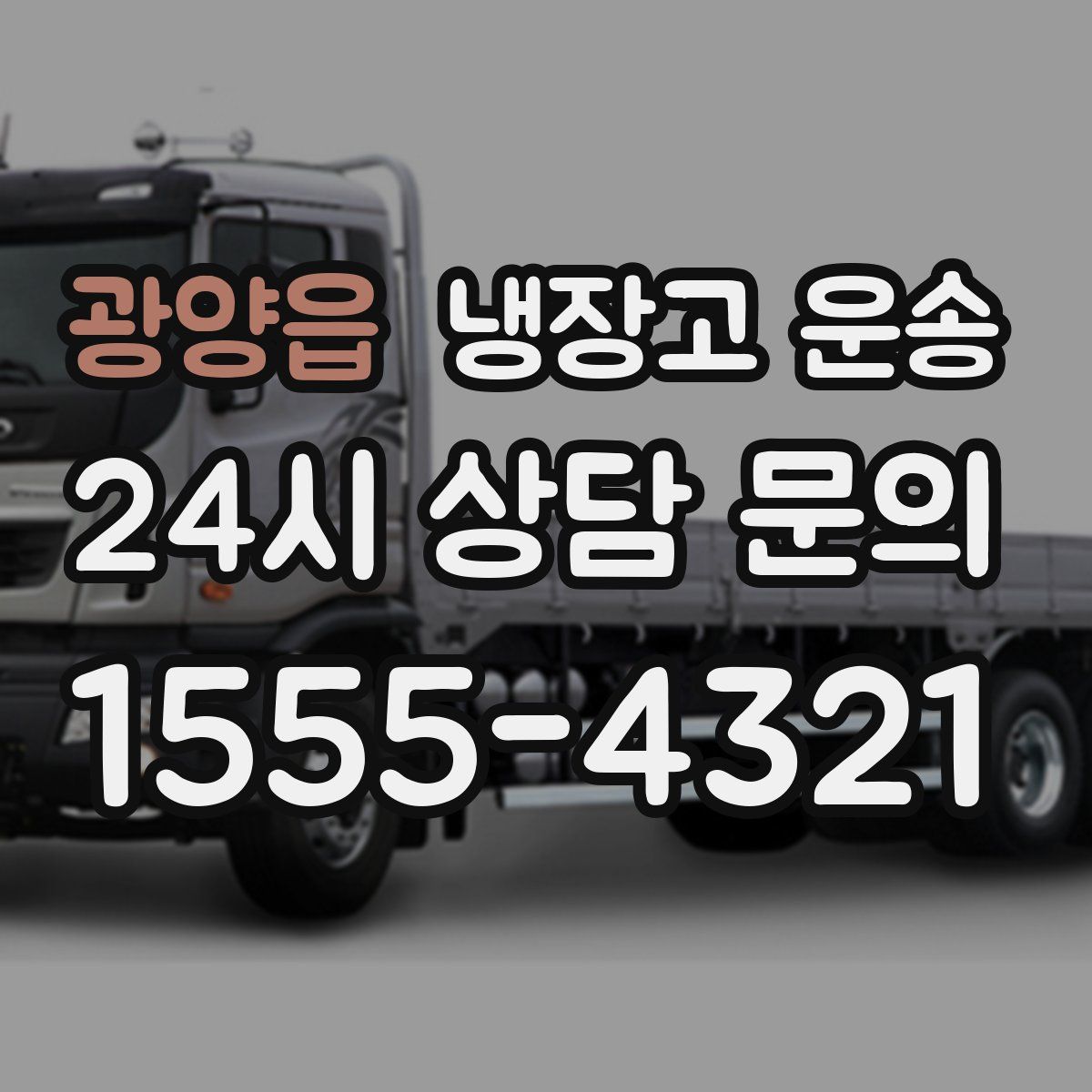 광양읍 냉장고 운송