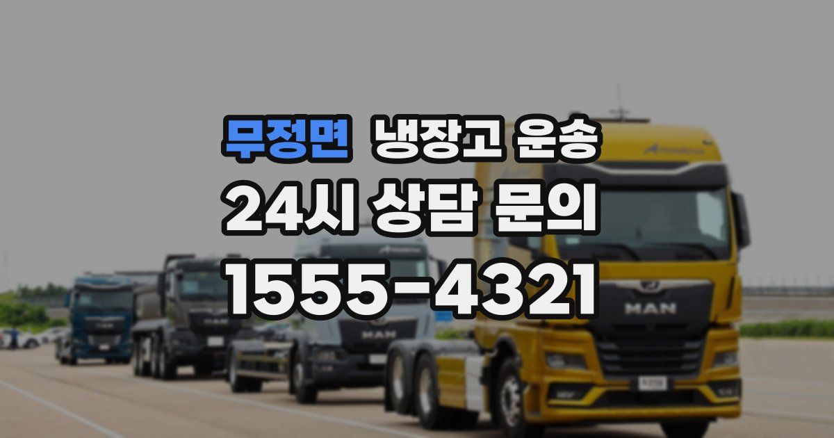 무정면 냉장고 운송