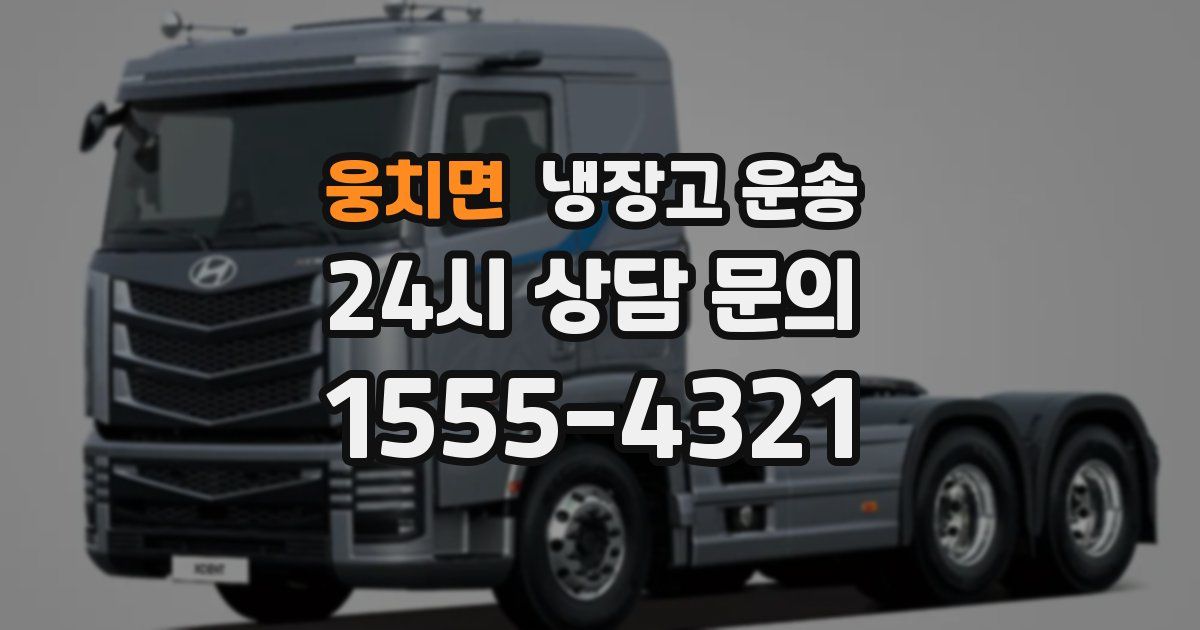웅치면 냉장고 운송