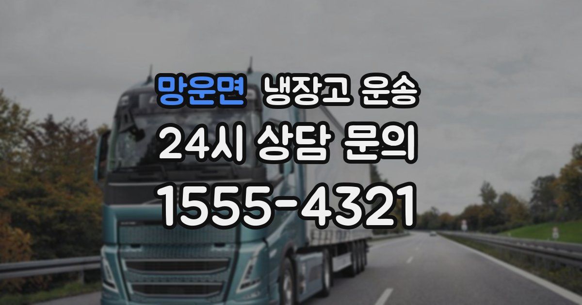 망운면 냉장고 운송