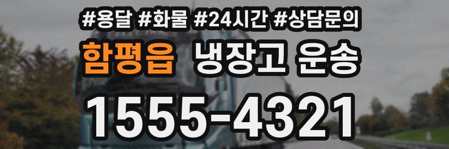 함평읍 냉장고 운송