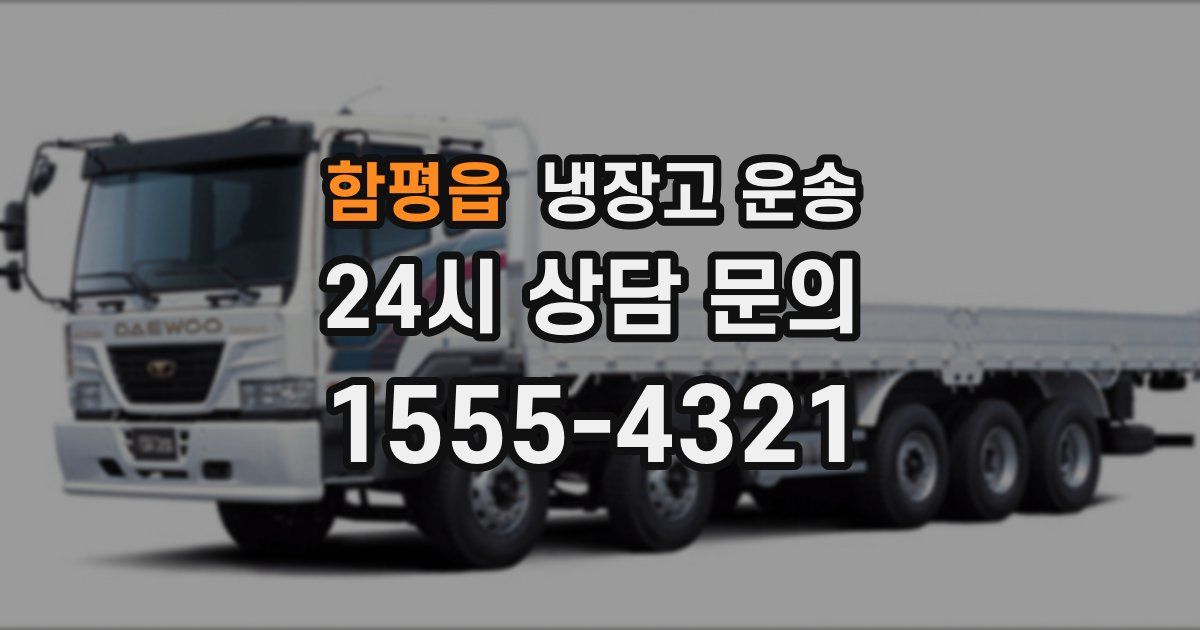 함평읍 냉장고 운송