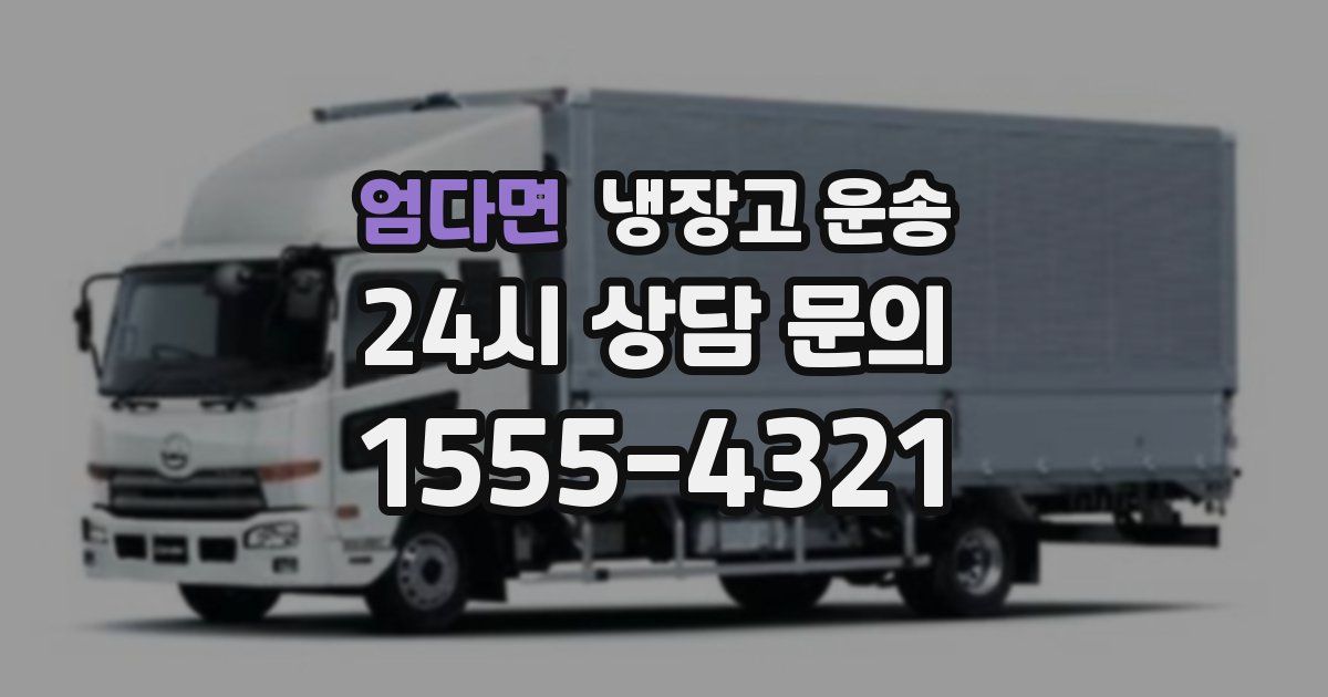 엄다면 냉장고 운송