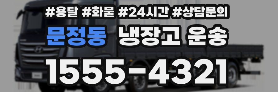 문정동 냉장고 운송
