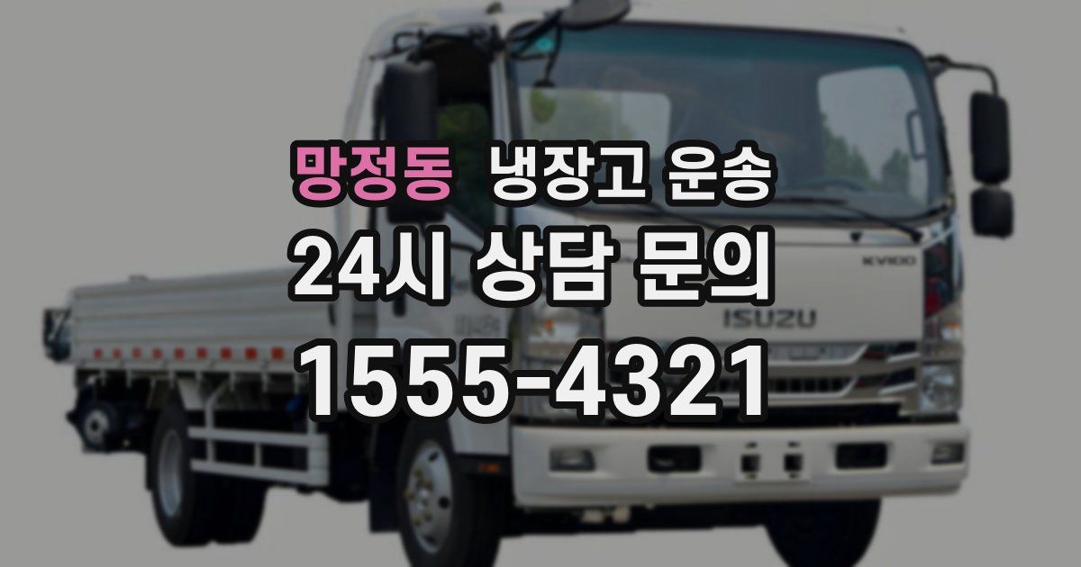 망정동 냉장고 운송