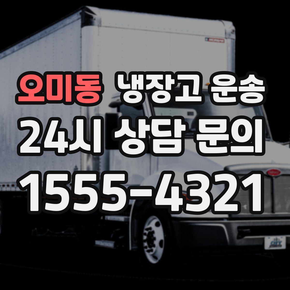 오미동 냉장고 운송