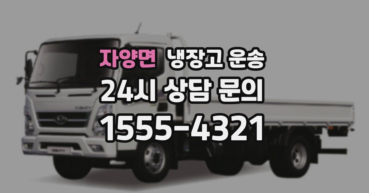 자양면 냉장고 운송