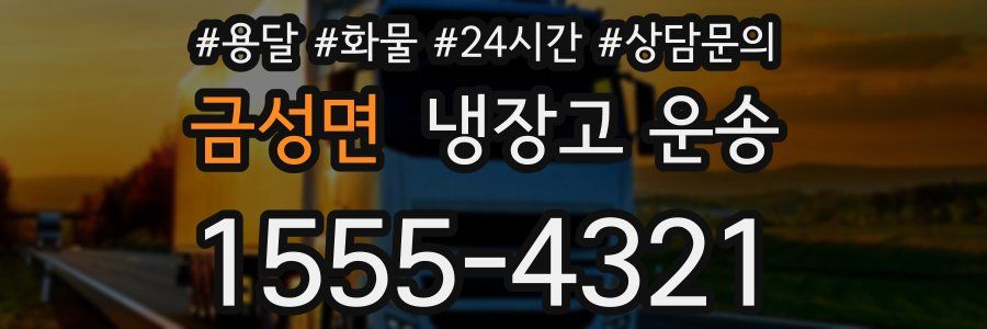 금성면 냉장고 운송