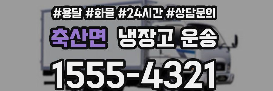 축산면 냉장고 운송