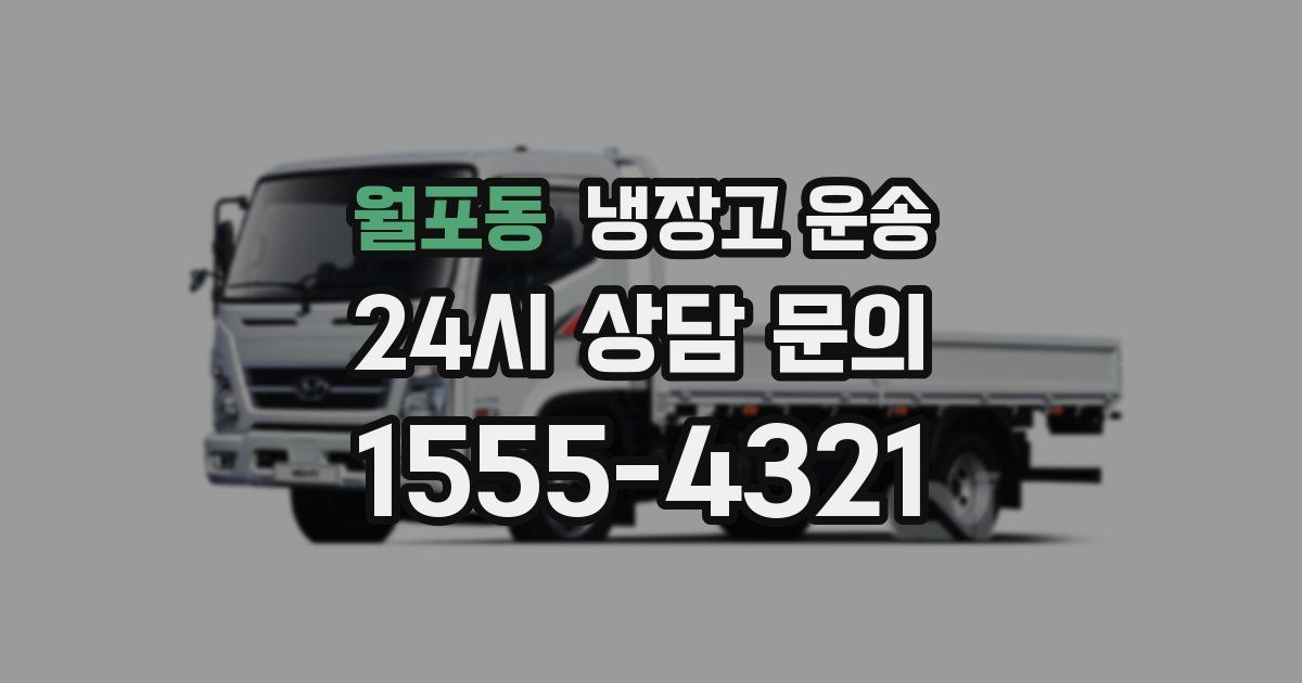 월포동 냉장고 운송