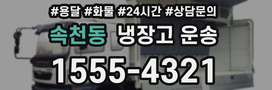 속천동 냉장고 운송