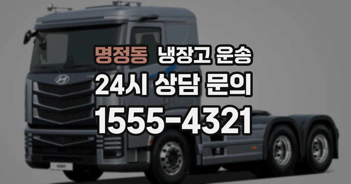명정동 냉장고 운송