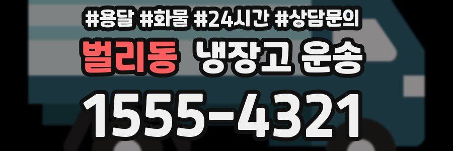 벌리동 냉장고 운송