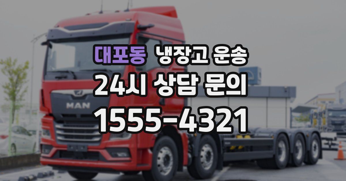 대포동 냉장고 운송