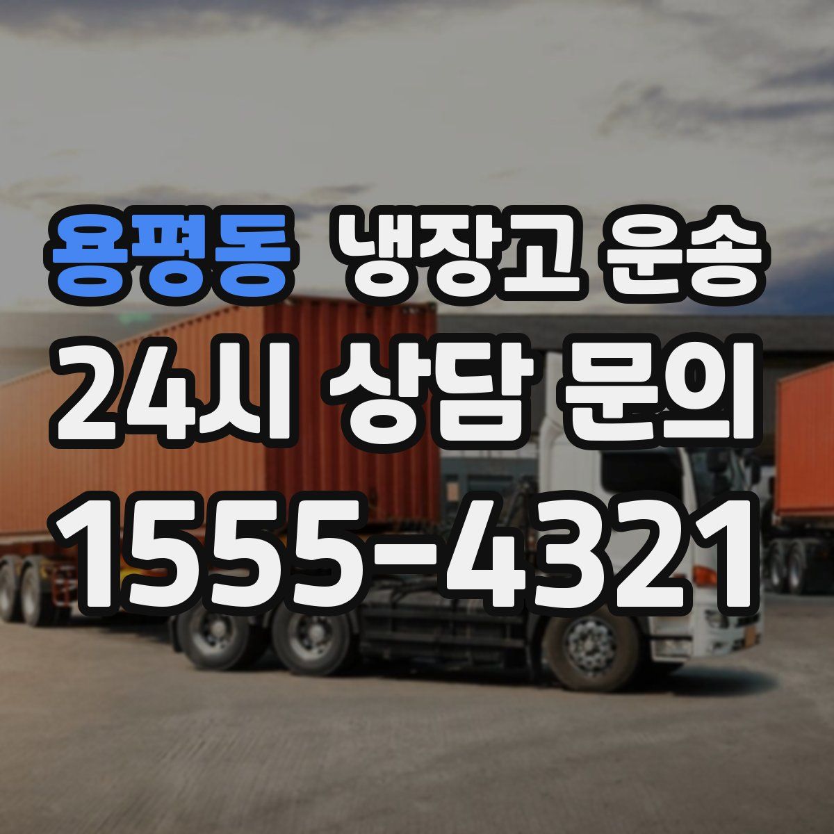 용평동 냉장고 운송